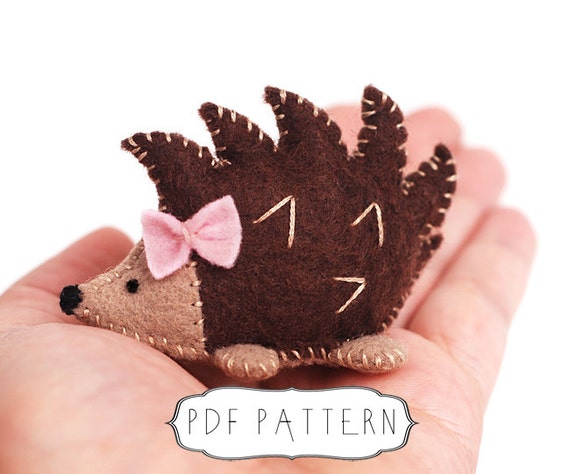 hedgehog plush pattern