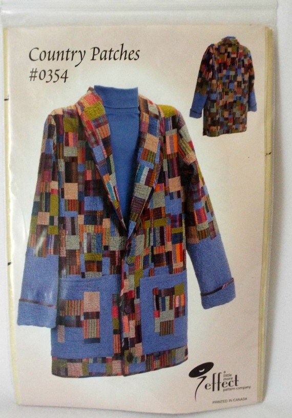 pattern crochet jacket womens Coat XS M Patches Pattern Jacket Country 0354 Sewing XL Womens L S New