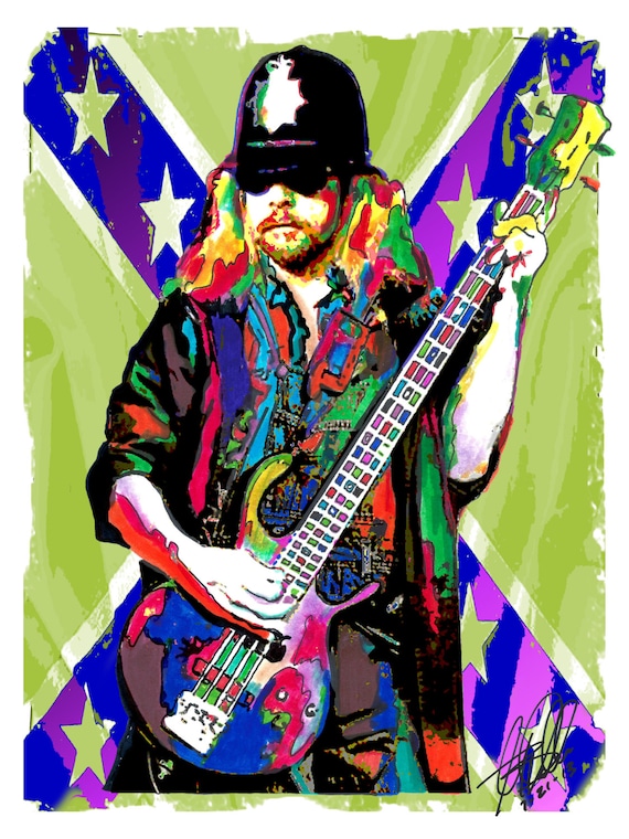 Leon Wilkeson Lynyrd Skynyrd Bass Player Bassist Southern