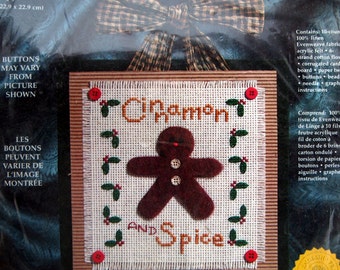 Cinnamon & Spice Felt Like Stitchin' By Janlynn Unopened Small Cross Stitch Craft Kit 2000