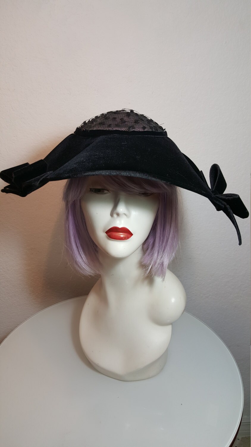 FREE SHIPPING 1950 Saucer Hat