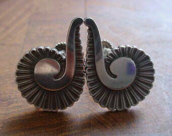 Georg Jensen Sterling screw back earrings number 92B Denmark