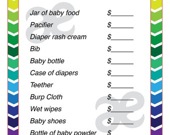 Printable Baby Girl Shower Activity: Pass the Prize Instant