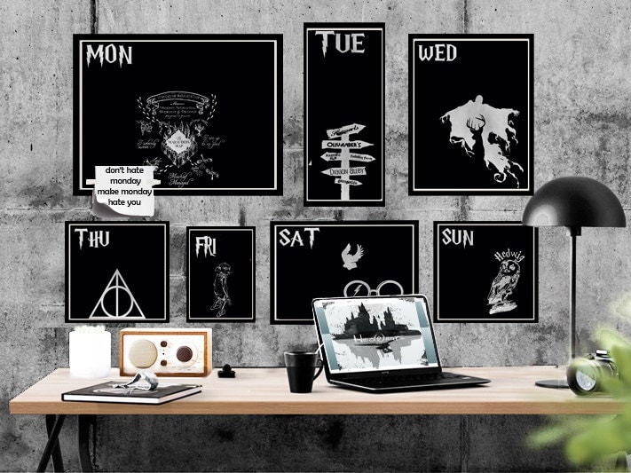 Harry Potter Wall Art Planner Sticker Gift by LACOTEDESIGN on Etsy