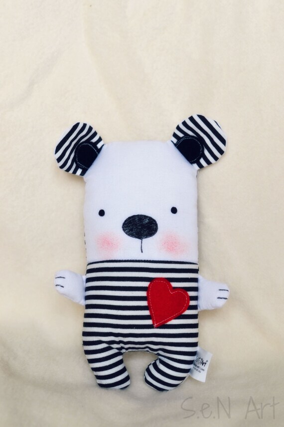 striped teddy bear