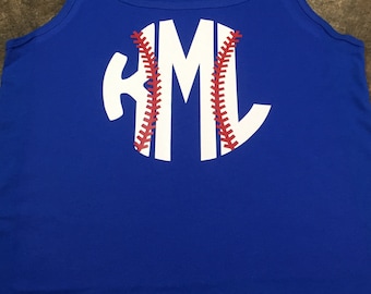 monogram baseball shirt