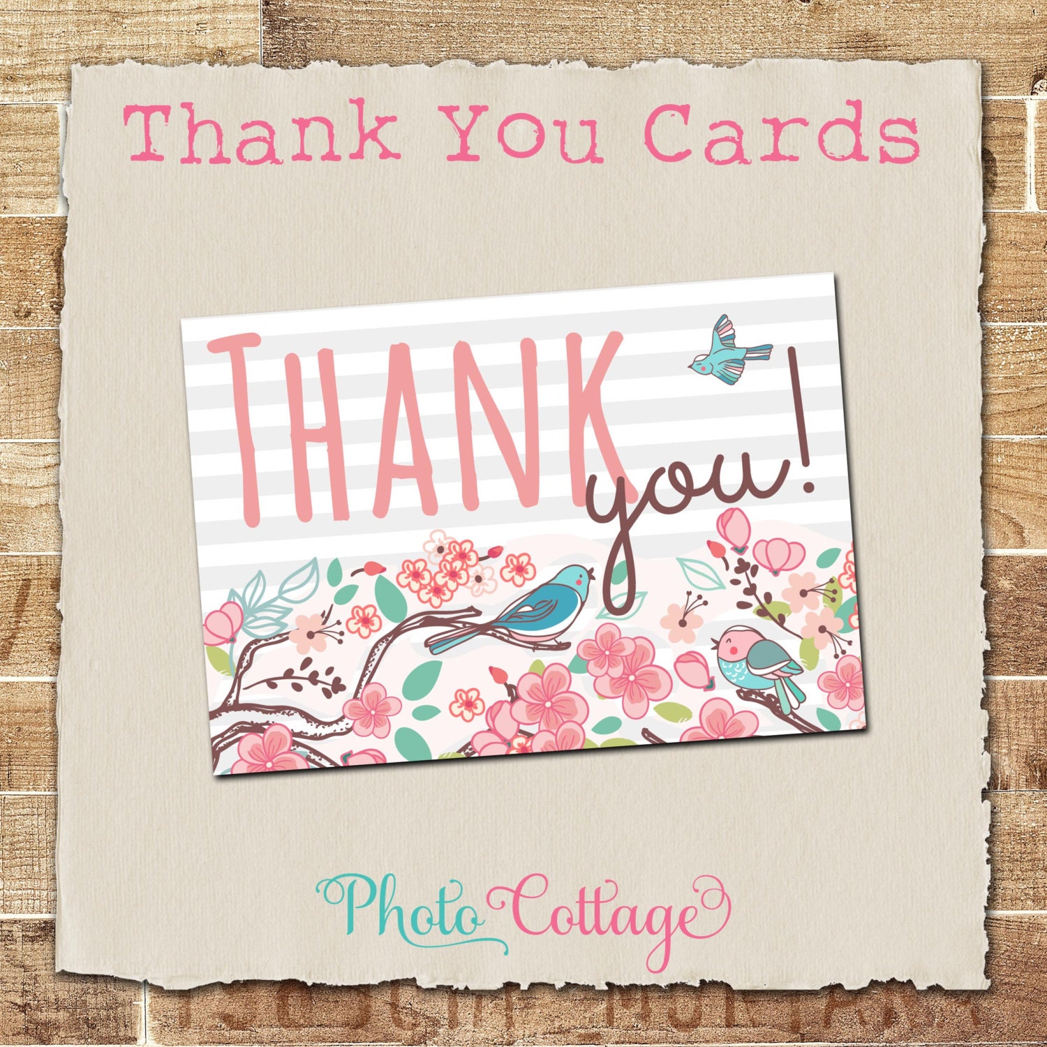 baby shower thank you cards mint shower thank you card