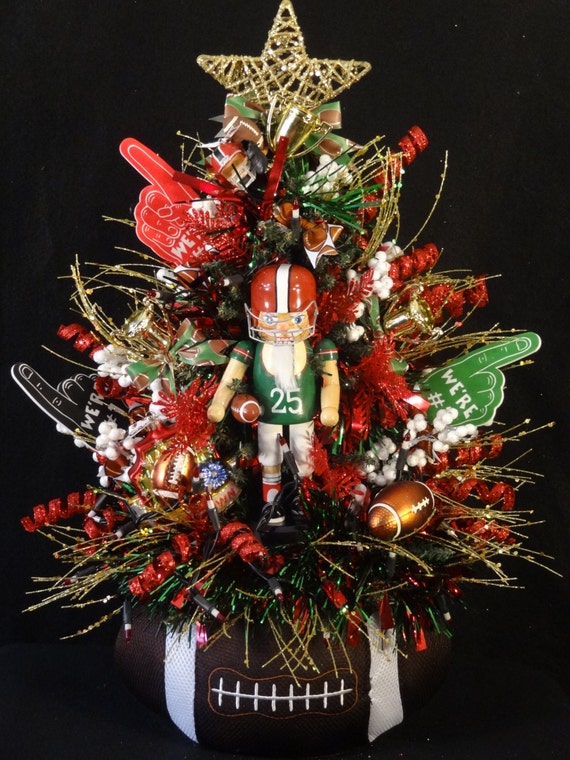 Football Christmas Treefootball By Designsbyheartworks On Etsy 5934