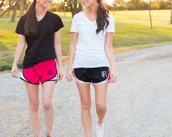 Monogrammed Running Shorts | Monogrammed Shorts | Monogram Shorts | Running Shorts | Running Gear | Cheer Shorts | Work Out Shorts