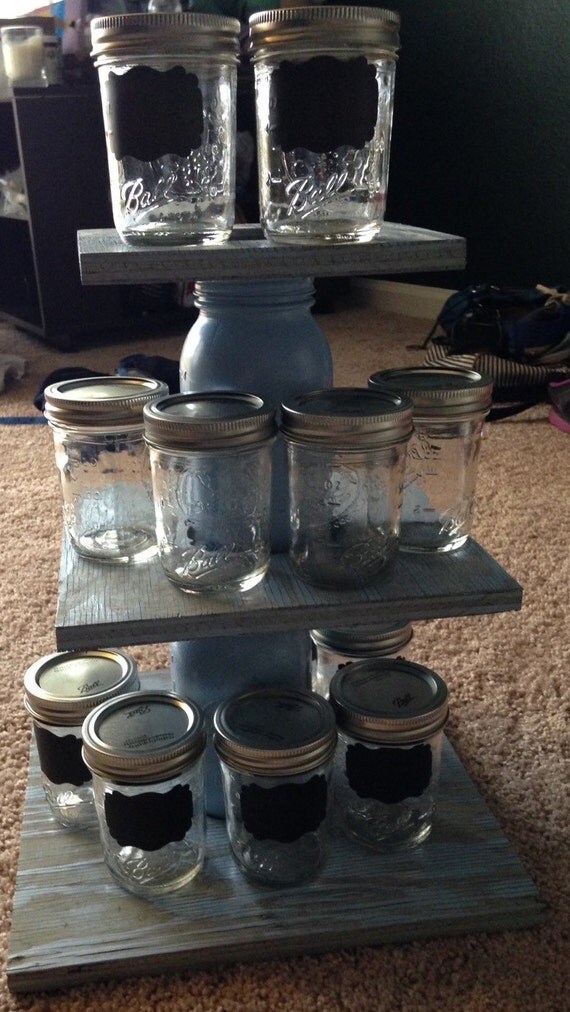 Tier Mason Jar Stand by MasonMatch on Etsy