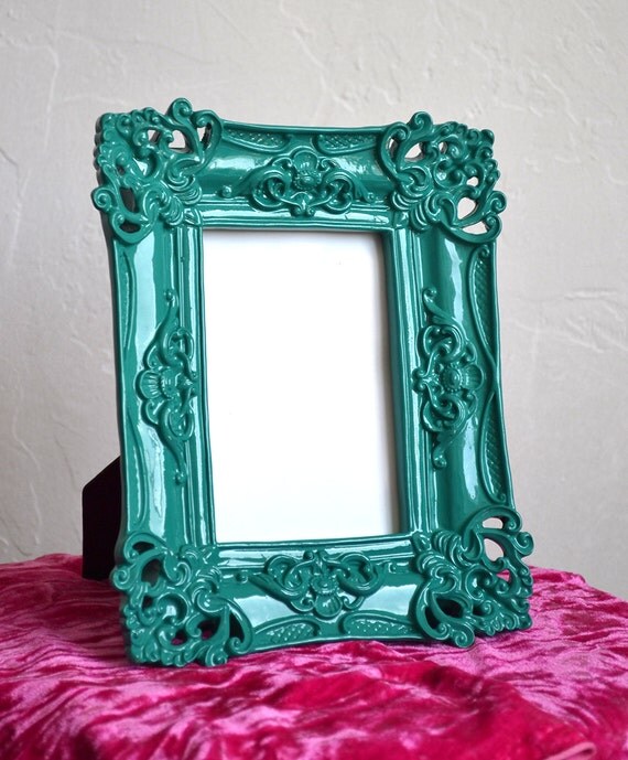 Emerald Green Baroque 4x6 Picture Frame