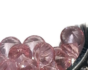 Breast Cancer Jewelry - Unique Breast Cancer Gift - Swarovski Elements Crystals - Stainless Steel Glass Locket Necklace Silver - Survivor