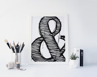 Ampersand Wall Art ampersand wall art | etsy Ampersand Wall Art ampersand wall art | etsy