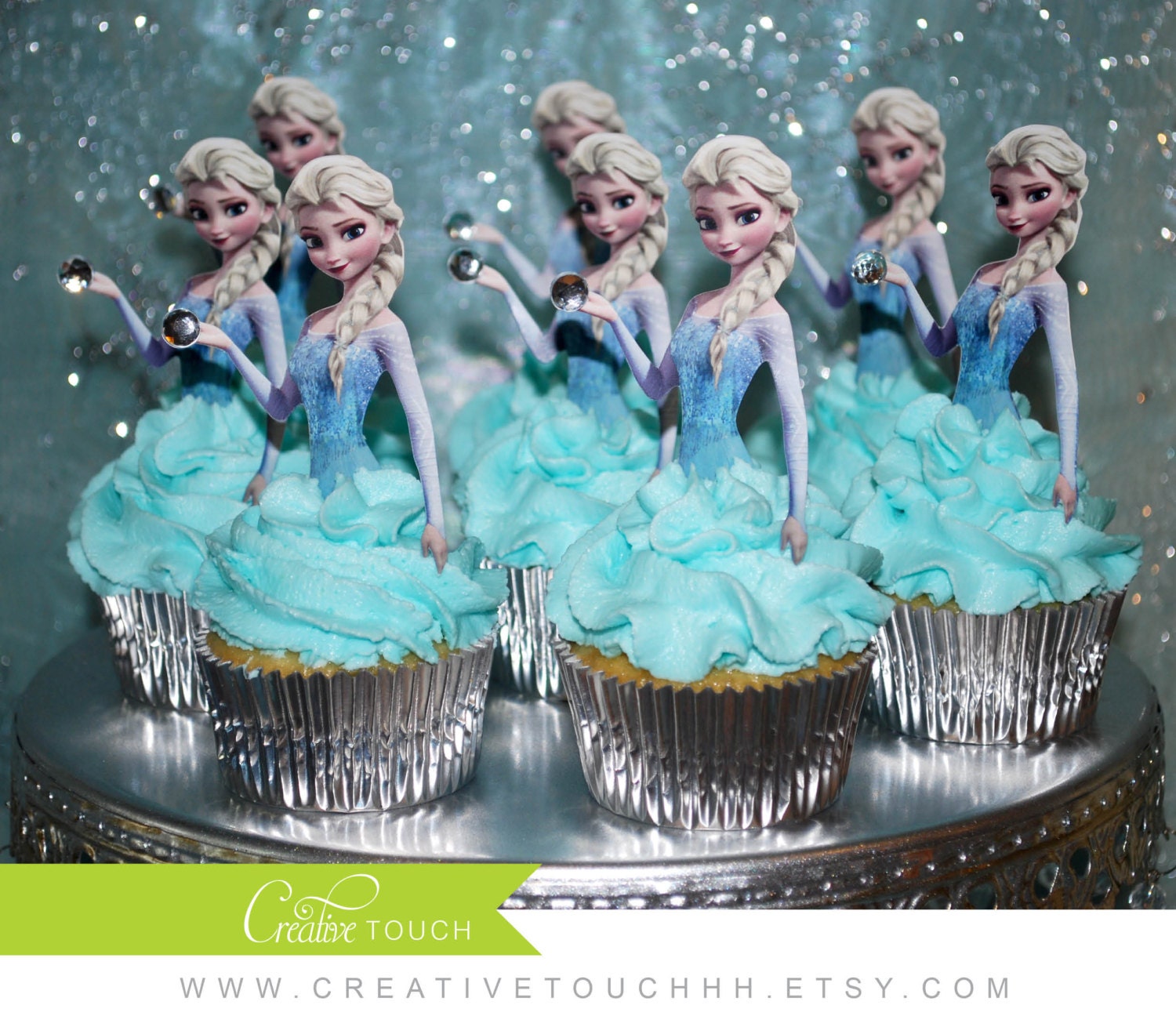 Frozen Cupcake Toppers Elsa Cupcake Toppers Frozen Birthday