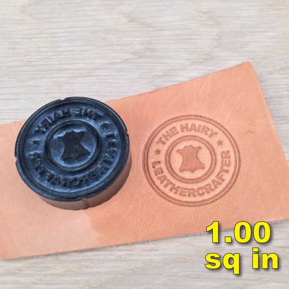 Custom Embossing Stamp 1 inch by HairyLeatherCrafter on Etsy