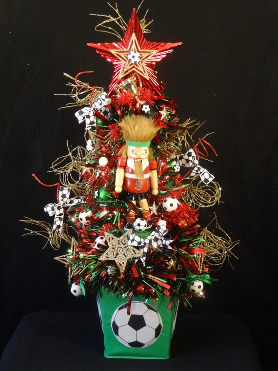soccer lighted christmas treesoccer by designsbyheartworks soccer lighted christmas treesoccer by designsbyheartworks