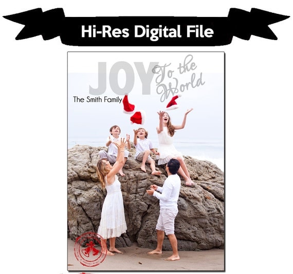 Items similar to Photo Christmas Card - Christmas Photo Card - Print Your Own Custom Card