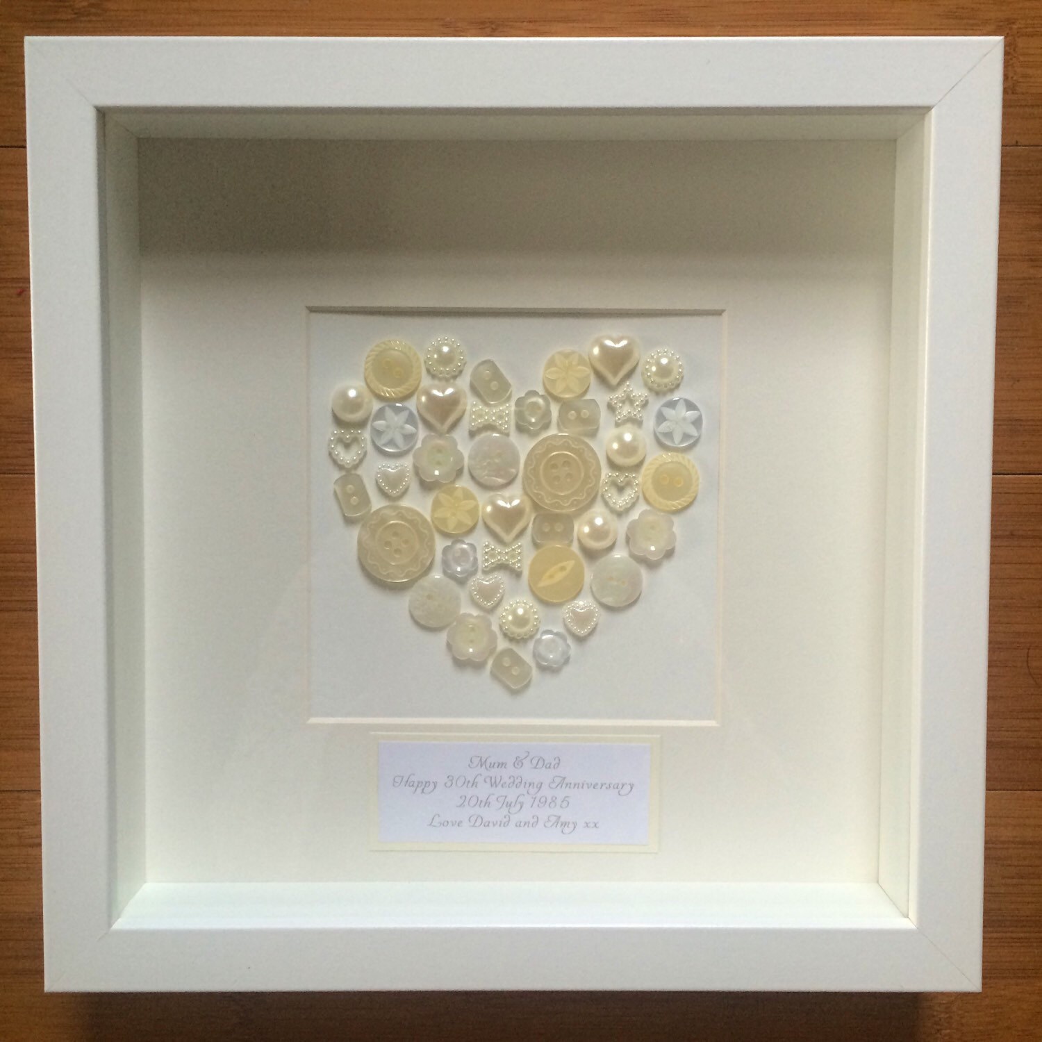 Pearl 30th Anniversary Gift Frame