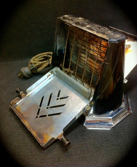 Antique 1920's Heatmaster 2slice Toaster SearsRoebuck
