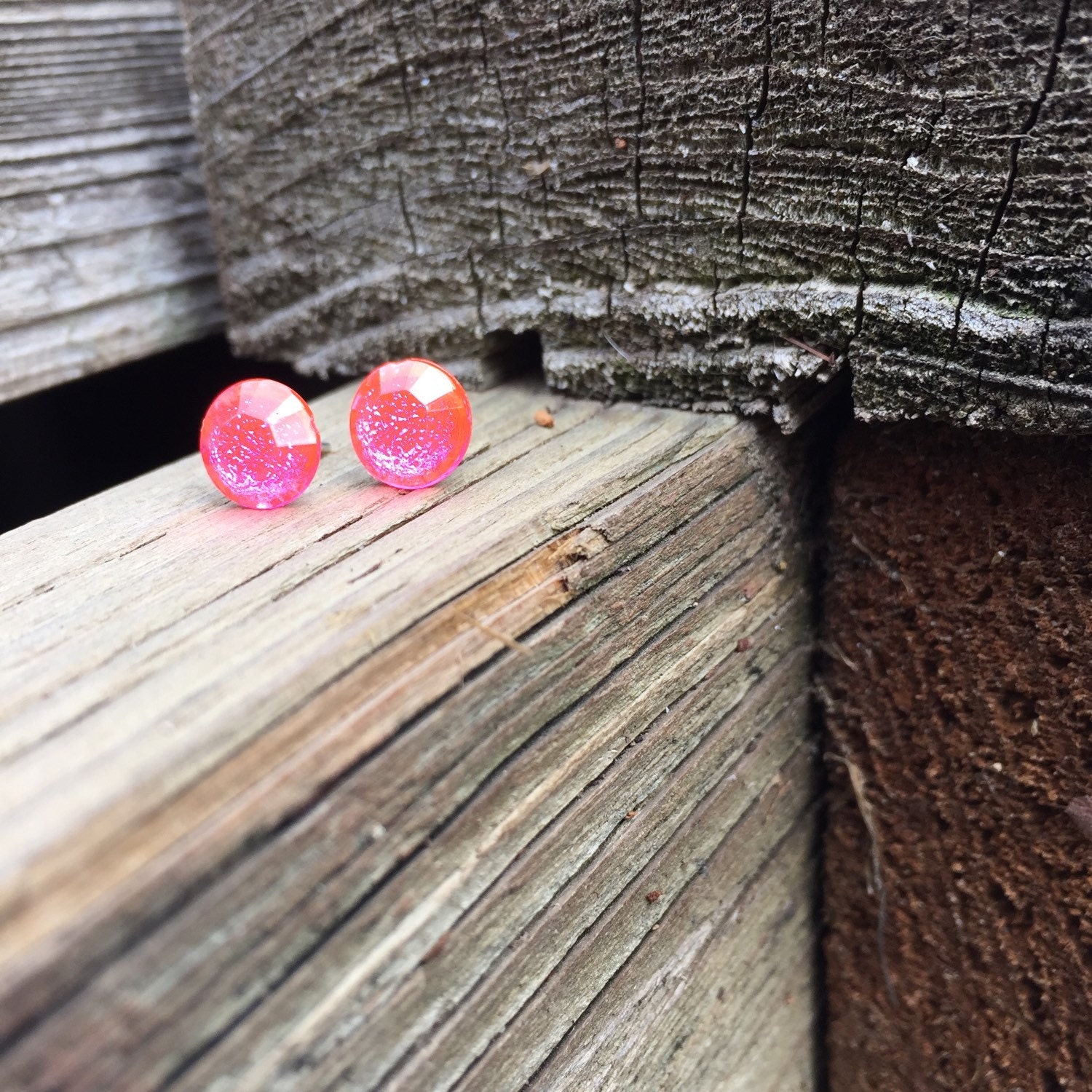 Pink Earrings Light Pink Earrings Baby Pink by ArmCandyByHeather