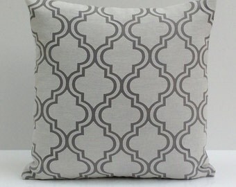 Off White and Grey Pillow, Throw Pillow Cover, Decorative Pillow Cover, Cushion Cover, Pillowcase, Accent Pillow, Toss Pillow, Sheer