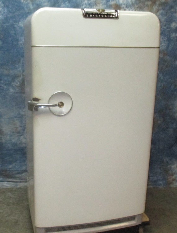 Fridge Refrigerator Mid Century Danish Modern by TheOldGrainery