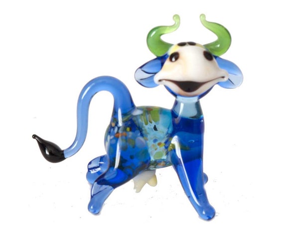 blown glass cow