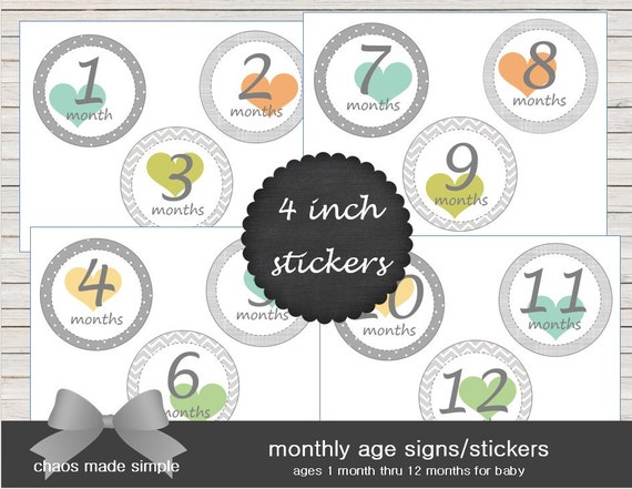Printable Monthly Baby Age Sign