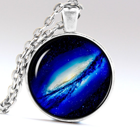 Galaxy Pendant Space Necklace Universe Jewelry by AimPendants