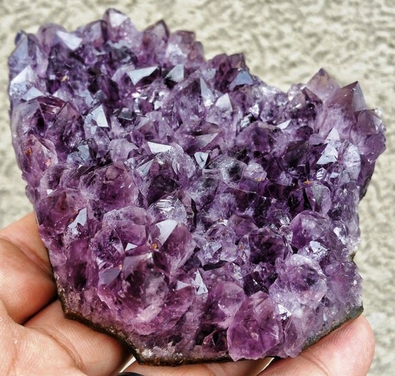 Dark Purple Amethyst Crystal Cluster from by peoplecrystals