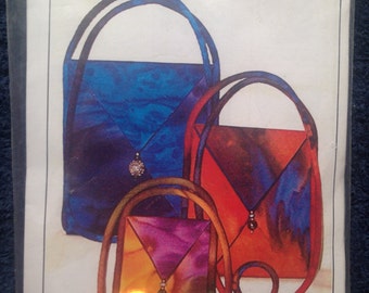 ORIGAMI BAG Kit Sewing Pattern. 3 sizes; includes hardware
