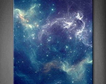 Space Nebula Print On Canvas (20" x 24" x 1.5")