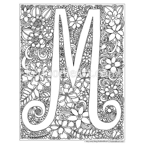 m word coloring pages - photo #42