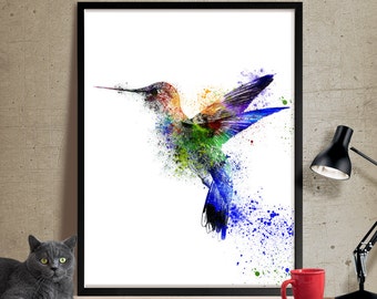 Watercolor Bird, Watercolor painting, Art print, Home decor, Bird painting, Bird wall art, Watercolor Art Poster, FineArtPrint, wall art(47)