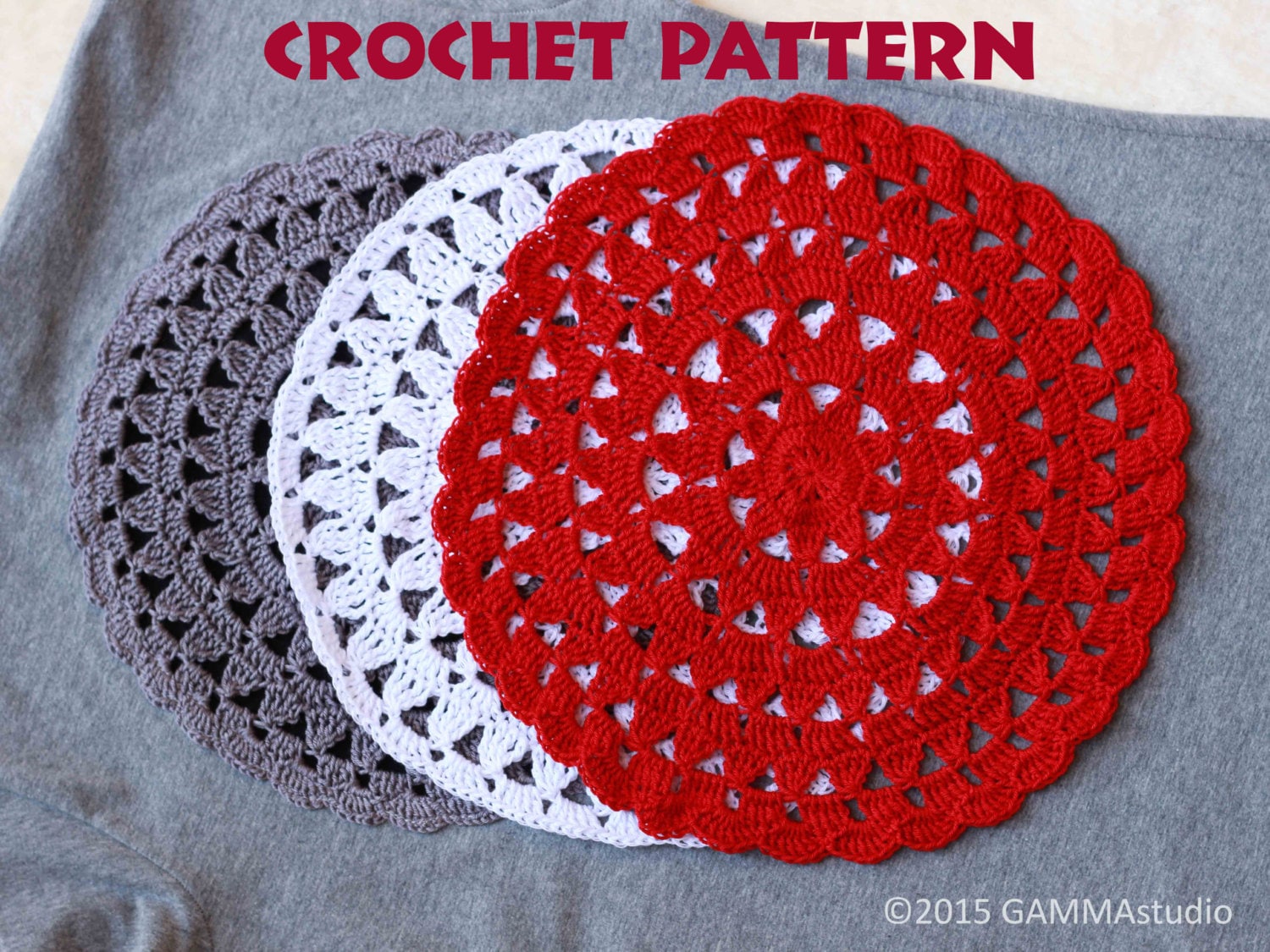 Crochet pattern mandala mandala decoration for your dress