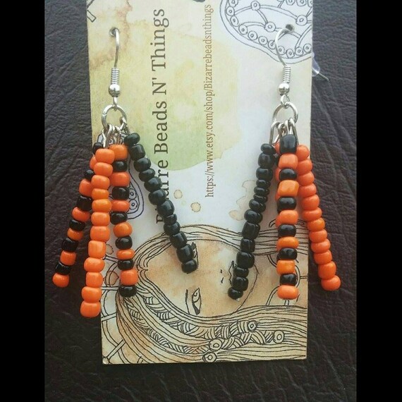 halloween wedding earrings