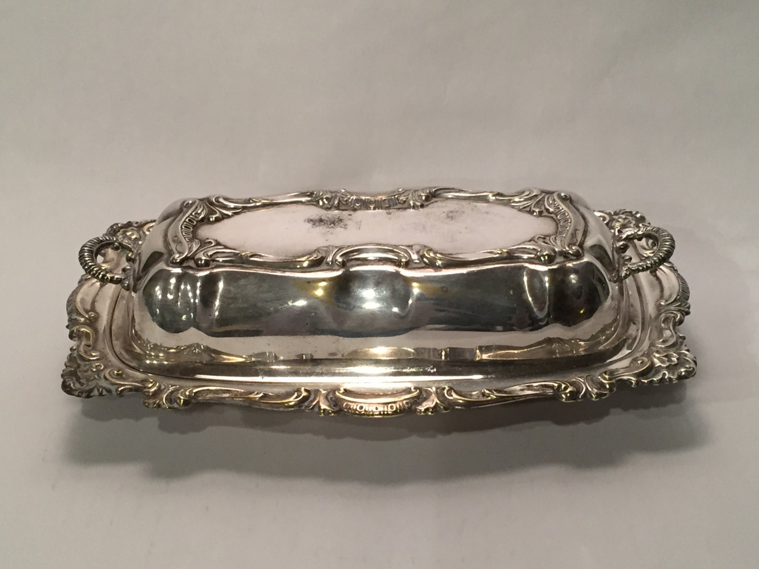 Vintage Bristol Silver Plated Butter Dish Circa 1970’s Haute Juice