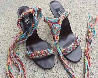 etsy lace up sandals