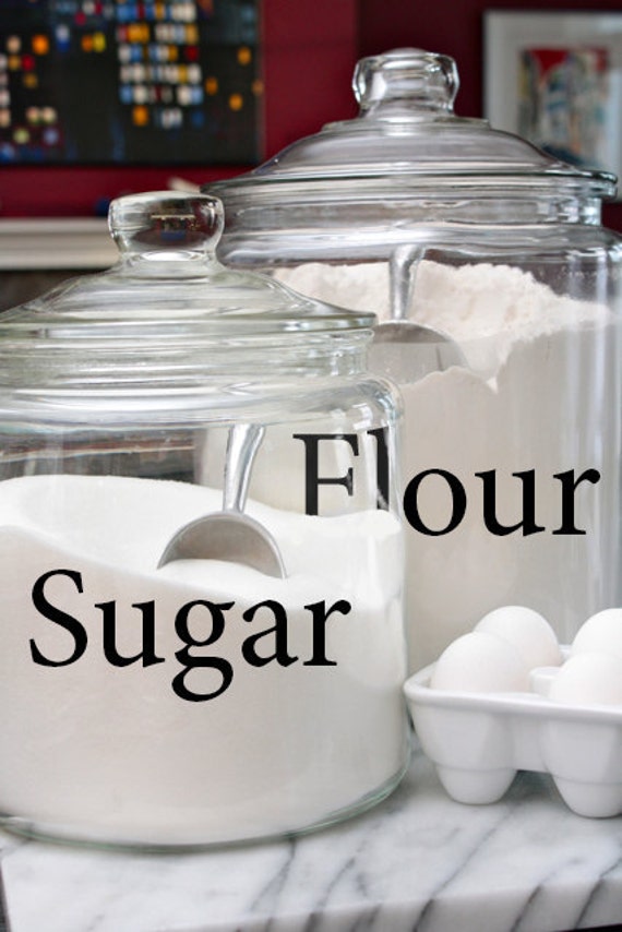 Canister Label Decals by PeachesAndPallets15 on Etsy