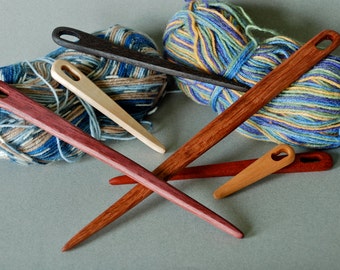 Hand-Carved Wooden Weaving Nalbind Tapestry Viking Needle Shuttle in Multiple Sizes