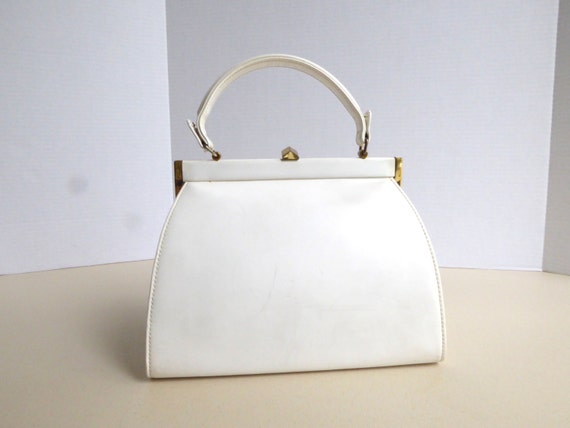 vintage white purse