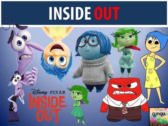 Items similar to 18 Inside Out Clipart Disney Clip art- Printable ...