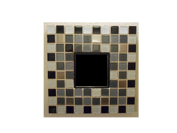 Checker Board Pattern Wall Mirror