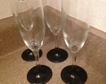 Chalkboard Champagne Flutes