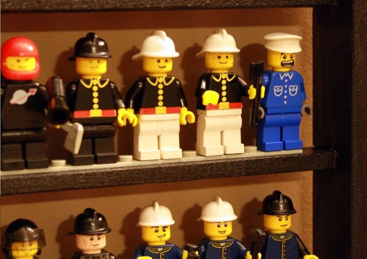 lego minifigure display case etsy