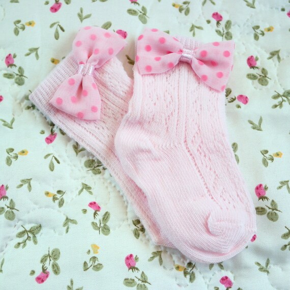 Baby sock new born girl socks Cotton sock soft by happybrthdybaby