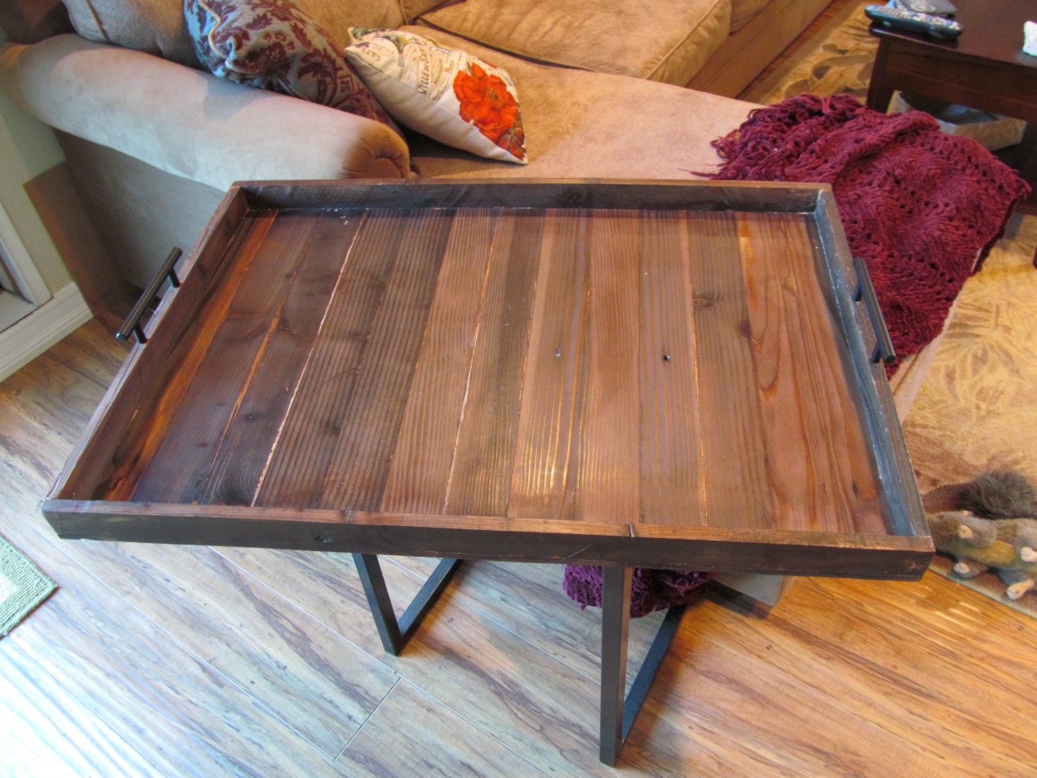 Large Ottoman tray by ReclaimedWoods58 on Etsy