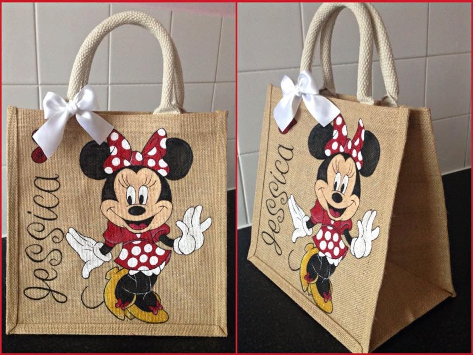 Handmade Disney Jute bag and canvas bags