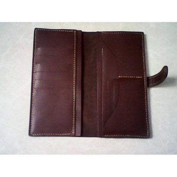 PDF Pattern template long wallet leather handmade