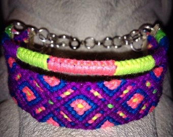 Neon Diamonds Friendship Bracelet